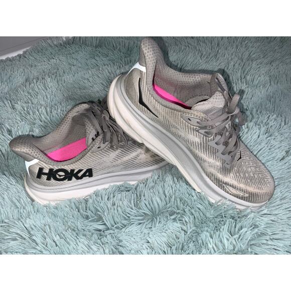 Hoka Clifton 9 Women's Size 9 Gray Running Shoes - Picture 6 of 7